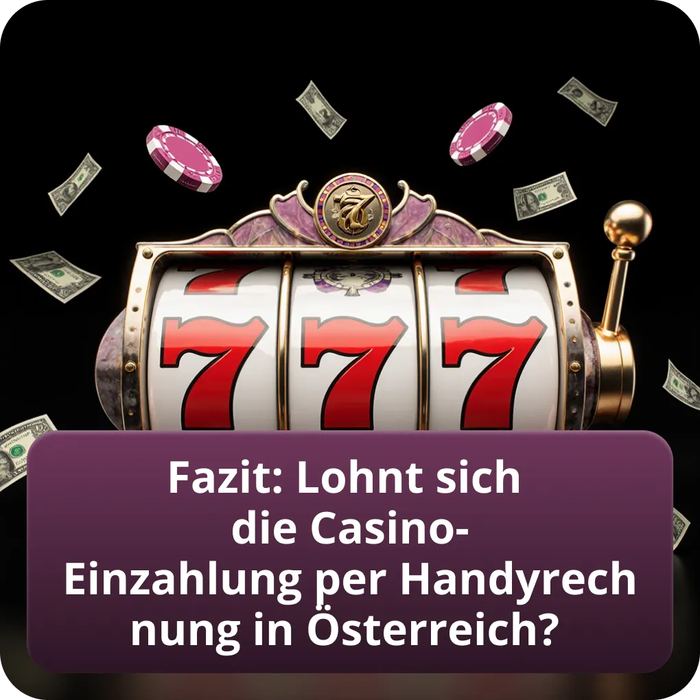 Fazit: lohnt sich Casino mit Handyrechnung bezahlen Österreich?