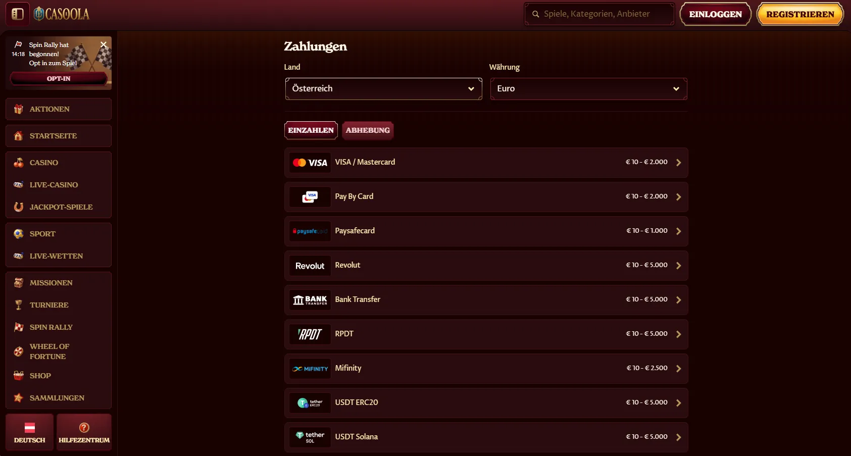 Braucht man ein Konto für Paysafecard Casino Österreich?